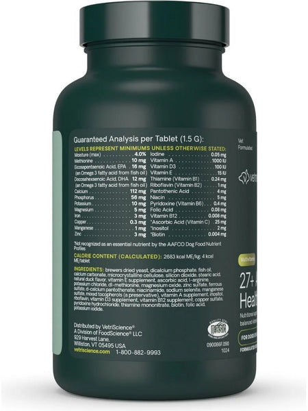 VetriScience Laboratories, 27+ Active Health Chewable Tablets for Dogs (Formerly Canine Plus MultiVitamin), 90 Chewable Tablets