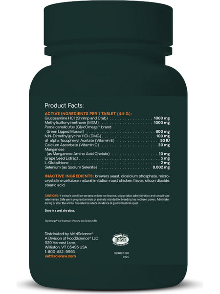 VetriScience Laboratories, Glyco Flex Stage 3, 120 Chewable Tablets