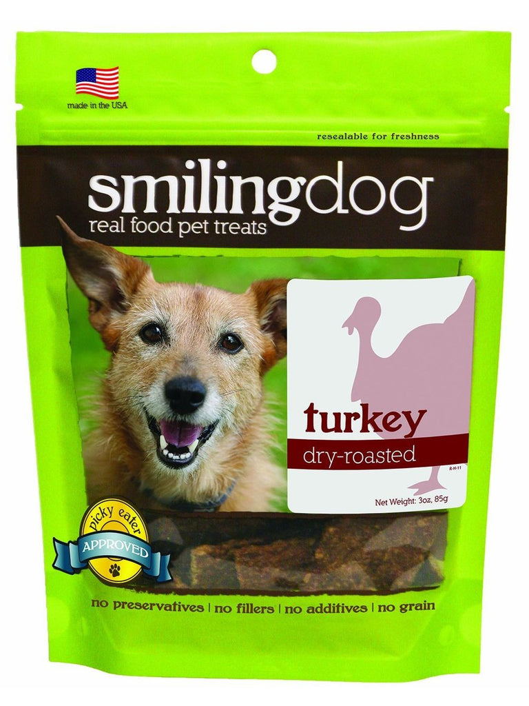 Herbsmith, Smiling Dog Treats Dry Roasted Turkey, 3 oz