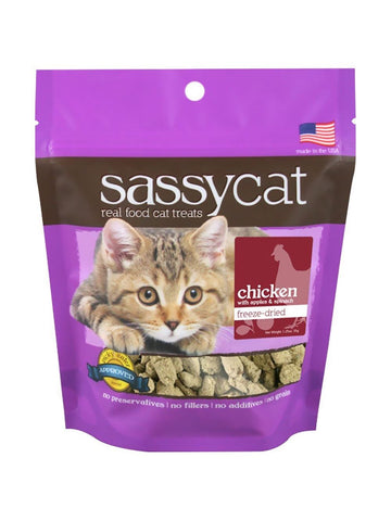 Herbsmith, Sassy Cat Treats Freeze Dried Chicken Apple and Spinach, 1.25 oz
