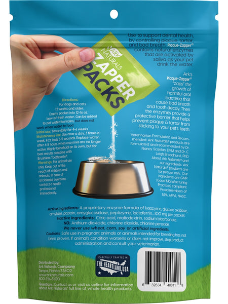 Ark Naturals, Plaque-Zapper for Medium to Large Pets, 30 ct