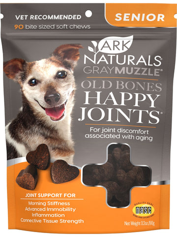 Ark Naturals, Gray Muzzle Old Dog! Happy Joints!, 90 chews