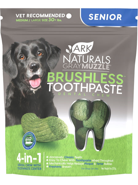Ark Naturals, Gray Muzzle Brushless Toothpaste for Medium to Large Dogs, 7.8 oz