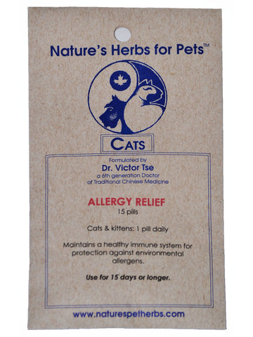 Natures Herbs for Pets, Allergy Relief for Cats, 15 ct