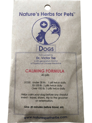 Natures Herbs for Pets, Calming Formula for Dogs, 40 ct