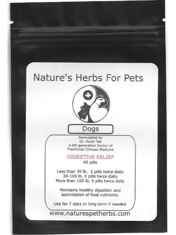 Natures Herbs for Pets, Digestive Relief for Dogs, 60 ct
