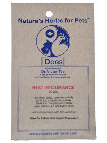 Natures Herbs for Pets, Heat Intolerance for Dogs, 30 ct