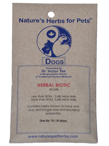 Natures Herbs for Pets, Herbal Biotic for Dogs, 40 ct