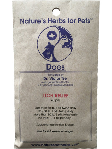 Natures Herbs for Pets, Itch Relief for Dogs, 40 ct