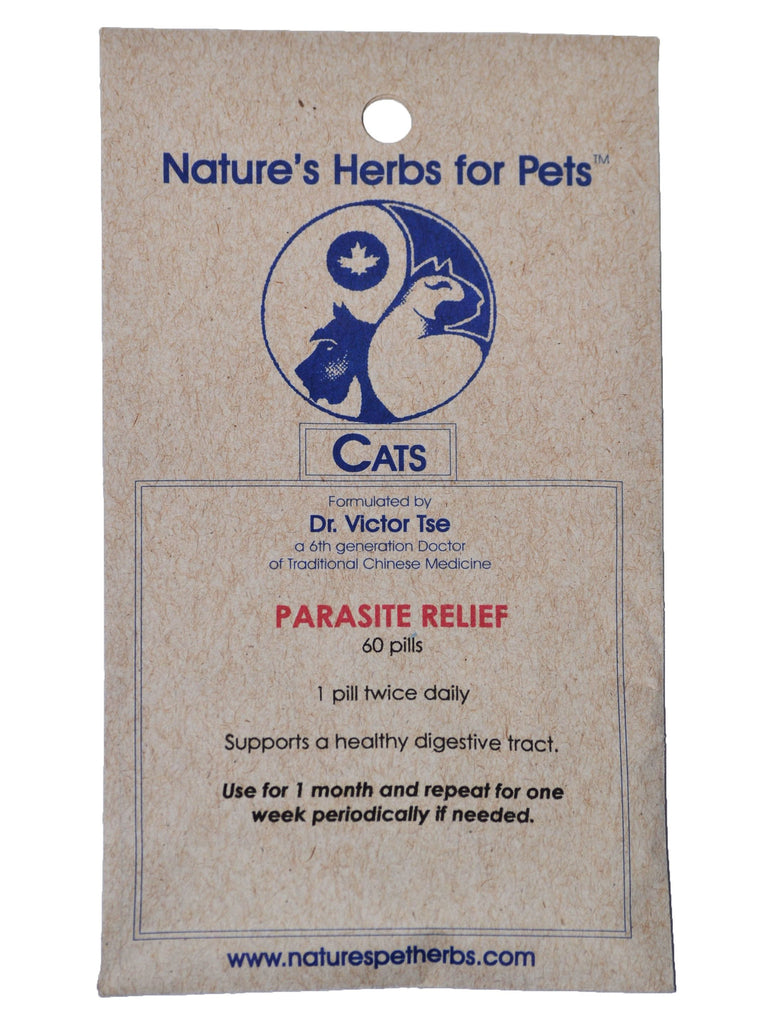 Natures Herbs for Pets, Parasite Relief for Cats, 60 ct