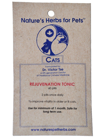 Natures Herbs for Pets, Rejuvenation Tonic for Cats, 60 ct