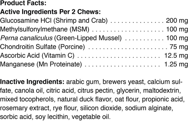 Pet Naturals of Vermont, Hip + Joint For Dogs, 60 chews