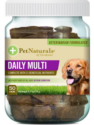 Pet Naturals of Vermont, Daily Multi for Dogs, 50 chews
