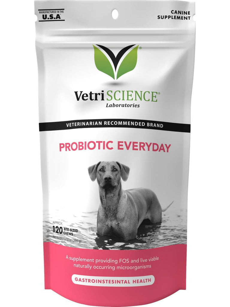 VetriScience Laboratories, Probiotic Everyday, 120 Bite-Sized Chews