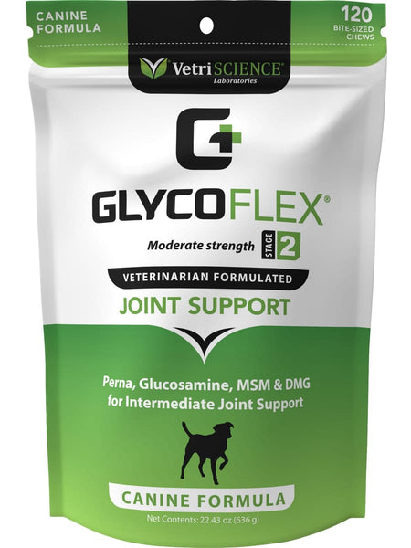 VetriScience Laboratories, Glyco Flex Stage 2, 120 Bite-Sized Chews