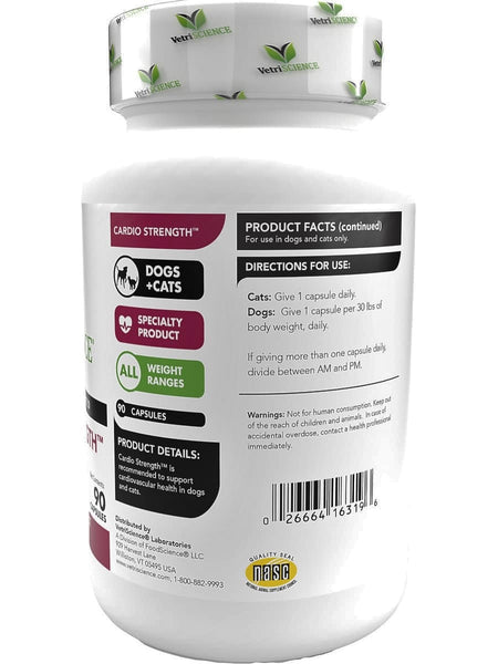 VetriScience Laboratories, Cardio Strength, 90 Capsules