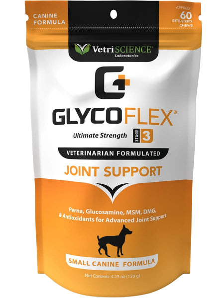 VetriScience Laboratories, Glyco Flex Stage 3 for Dogs, 60 Bite-Sized Chews