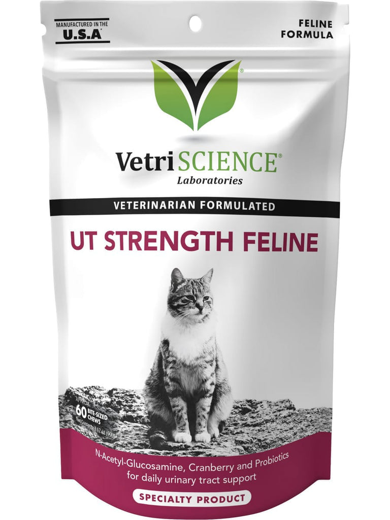 VetriScience Laboratories, UT Strength Feline, 60 Chewable Tablets