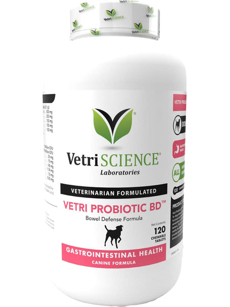 VetriScience Laboratories, Vetri Probiotic BD, 120 Chewable Tablets