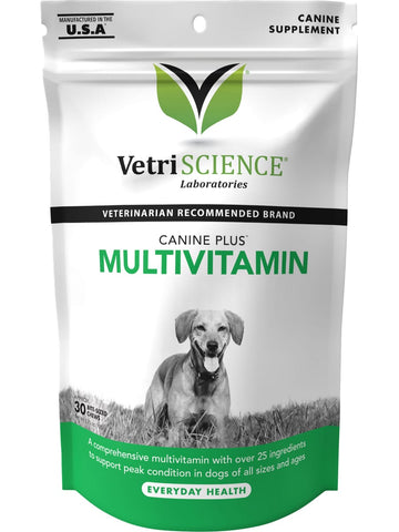 VetriScience Laboratories, Canine Plus MultiVitamin, 30 Bite-Sized Chews